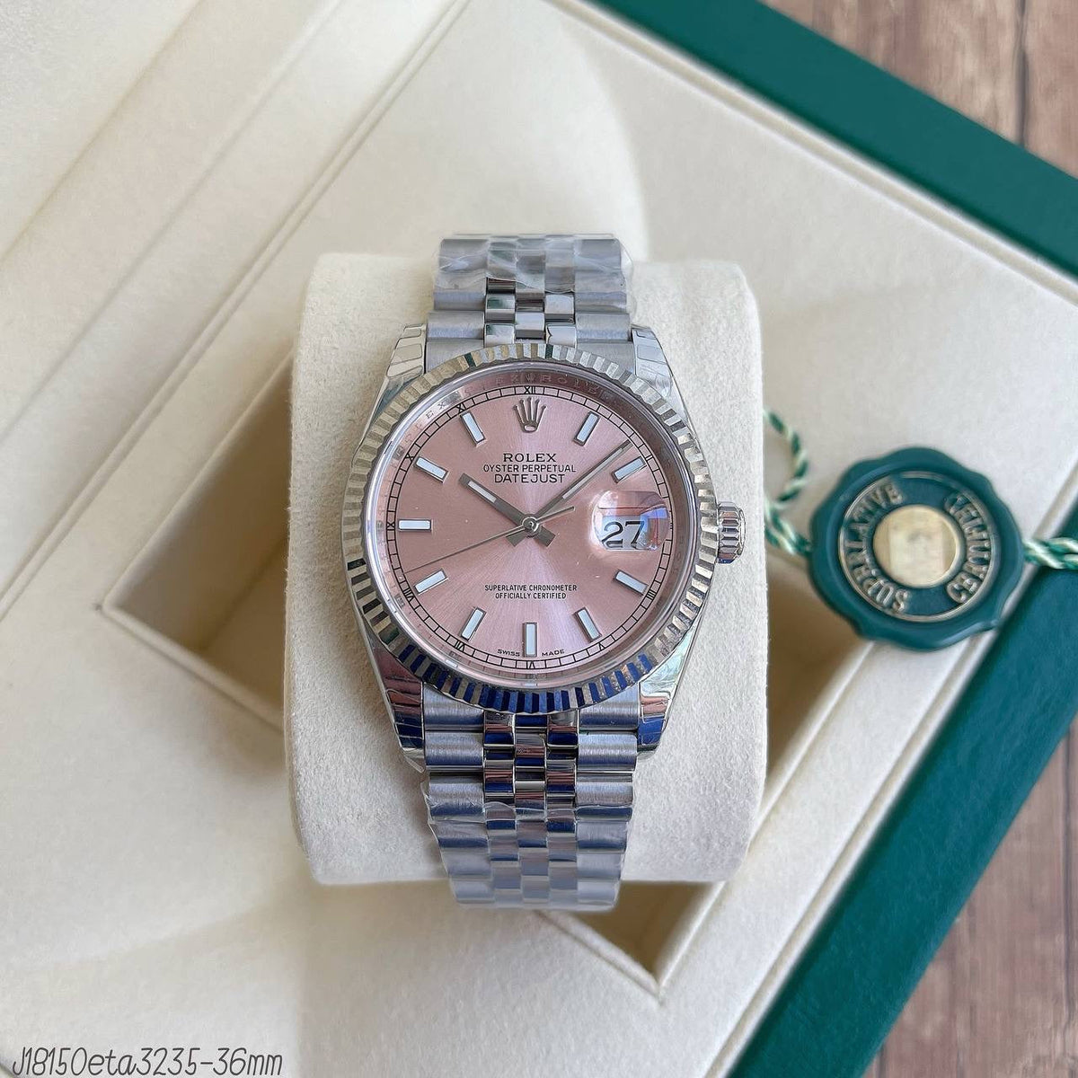 ROLEX DATEJUST 36MM ROSA 126234 SUPER CLONE