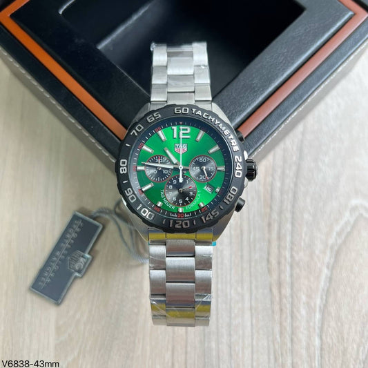 TAG HEUER F1 FORMULA 1 PRATA VERDE 43MM
