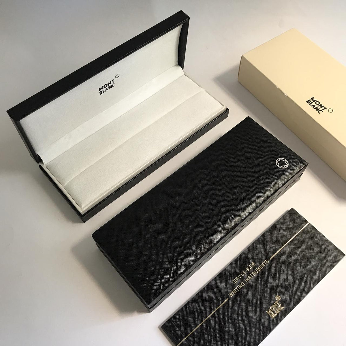 CANETA MONT BLANC PRATA AZUL