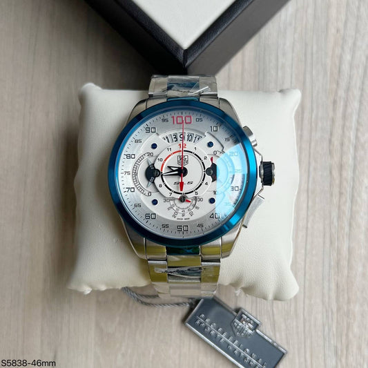 TAG HEUER MERCEDES SLS PRATA AZUL 45MM
