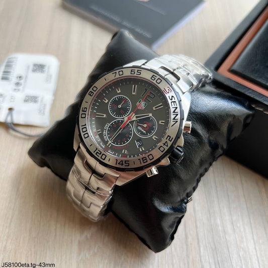 TAG HEUER FORMULA 1 F1 SENNA CINZA 43MM CAZ1012.BA0883 SUPER CLONE