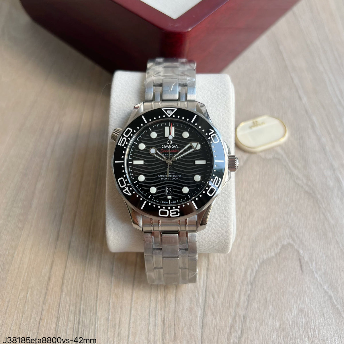 OMEGA SEAMASTER DIVER 300M PRETO 42MM SUPER CLONE