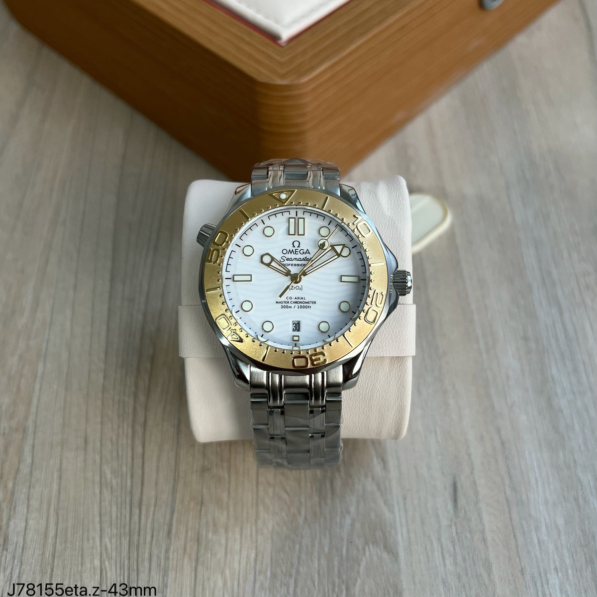 OMEGA SEAMASTER DIVER PRATA E DOURADO 42MM SUPER CLONE