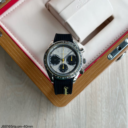 OMEGA SPEEDMASTER RACING CINZA 40MM SUPER CLONE