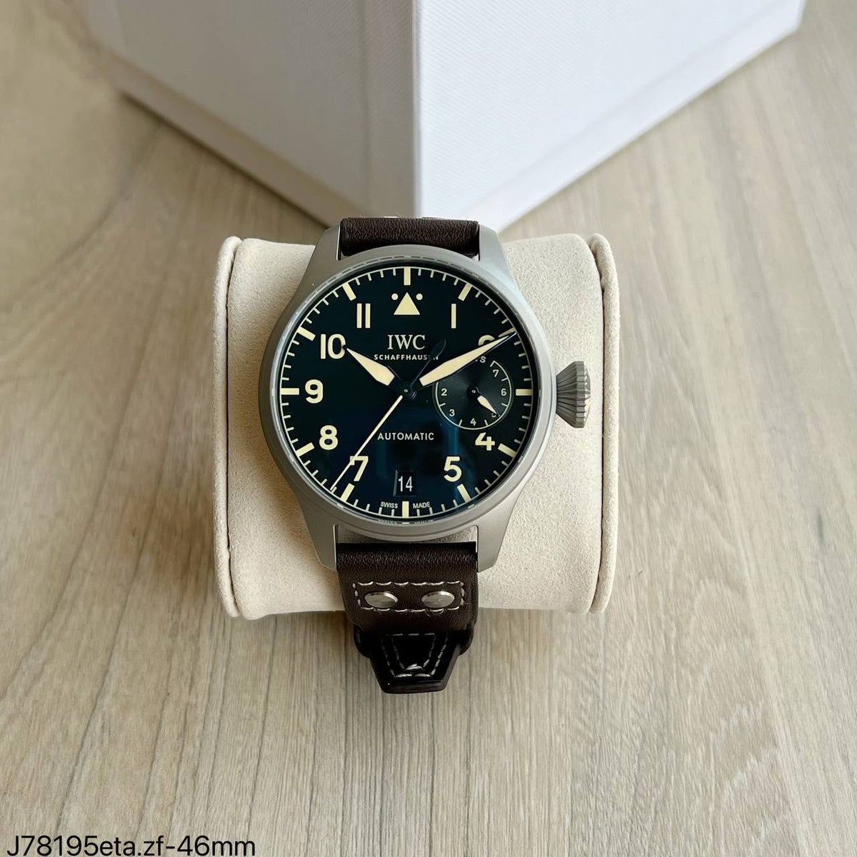 IWC CINZA PRETO 46MM SUPER CLONE