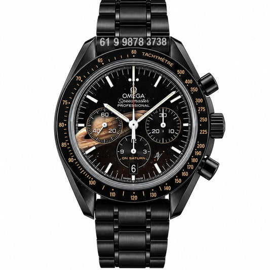 OMEGA SPEEDMASTER TO THE MOON PRETO SUPER CLONE