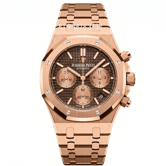 AUDEMARS PIGUET ROYAL OAK ETA ROSE  SUPER CLONE