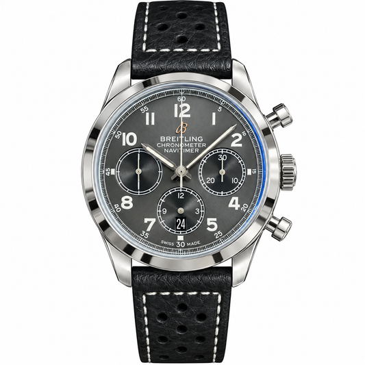 BREITLING NAVITIMER ETA PRATA CINZA SUPER CLONE