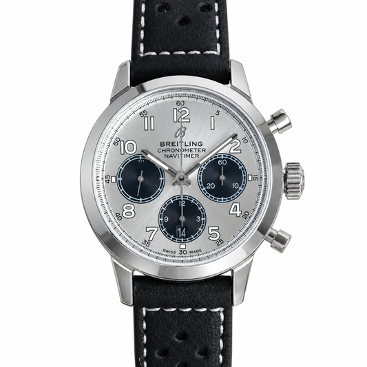 BREITLING NAVITIMER ETA PRATA CINZA SUPER CLONE