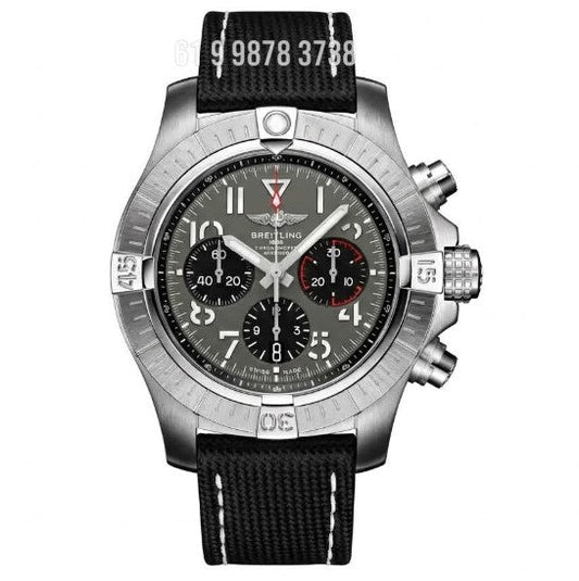 BREITLING  AVENGER PRATA CINZA 45MM SUPER CLONE
