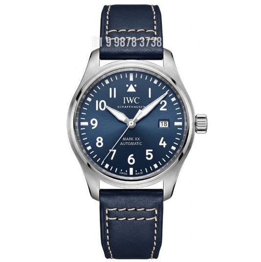 IWC MARK XVIII PRATA AZUL 40MM SUPER CLONE