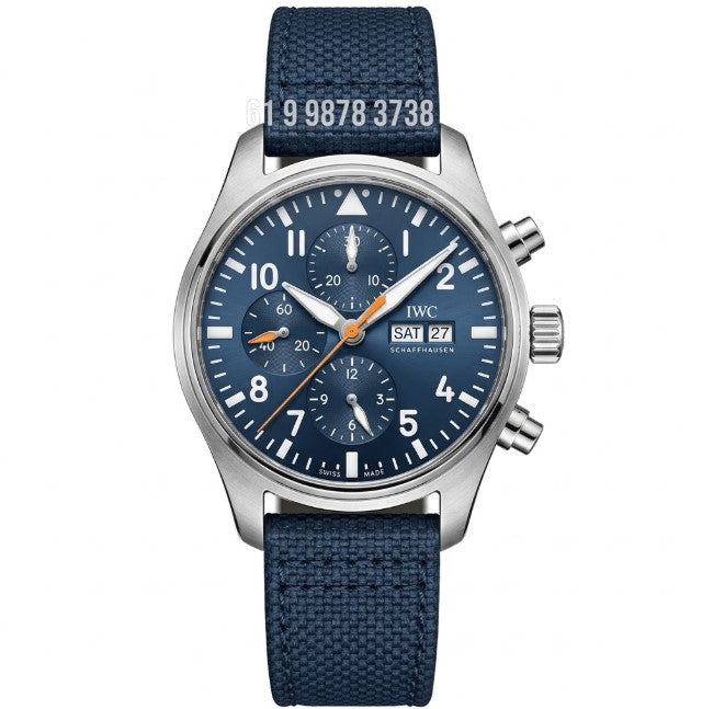 IWC PILOT PRATA AZUL 43MM SUPER CLONE