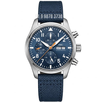 IWC PILOT PRATA AZUL 43MM SUPER CLONE