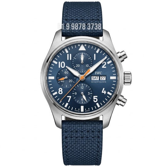 IWC PILOT PRATA AZUL 43MM SUPER CLONE