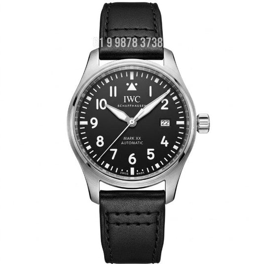 IWC MARK XVIII PRATA PRETO 40MM SUPER CLONE
