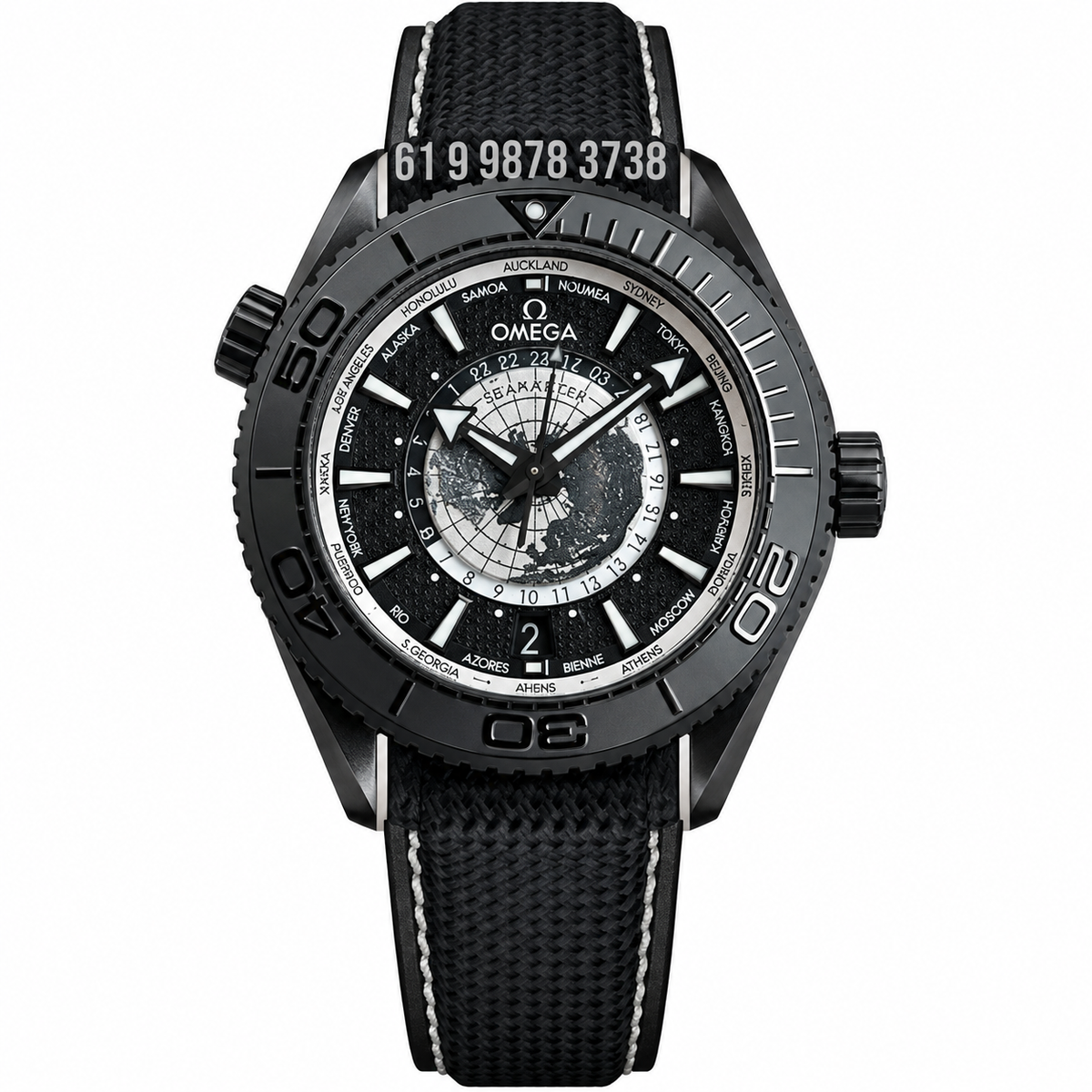 OMEGA SEAMASTER PLANET OCEAN WORLDTIME SUPER CLONE