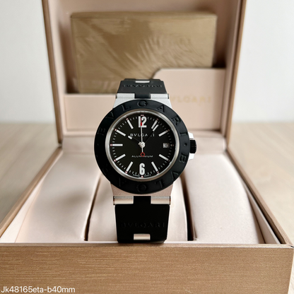 BVLGARI ALUMINIUM BLACK ETA JK48165 SUPER CLONE