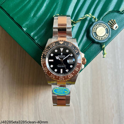 ROLEX GMT MASTER II MISTO 3285 ETA SUPER CLONE