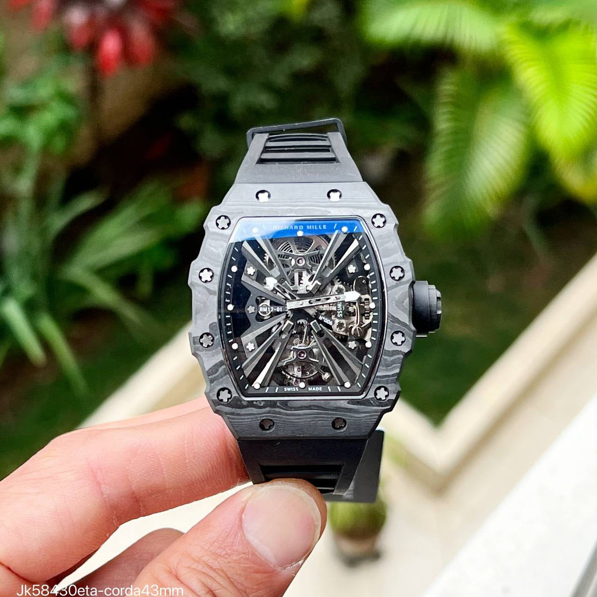 RICHARD MILLE ETA JK58430 12-01 CARBON SUPER CLONE