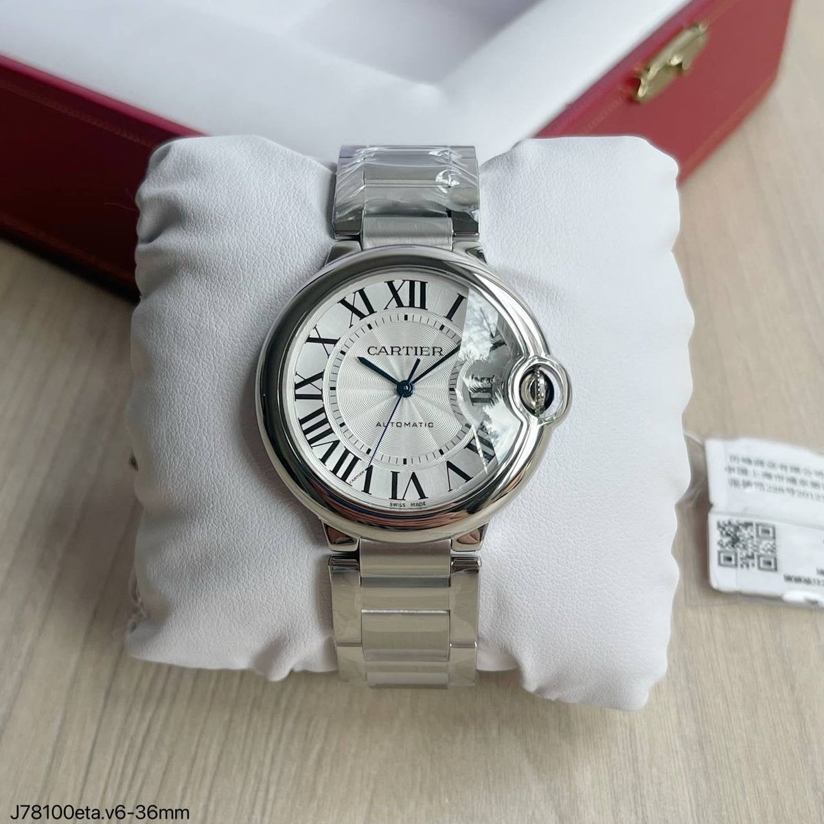 CARTIER BALLON ETA J78100 36MM SUPER CLONE