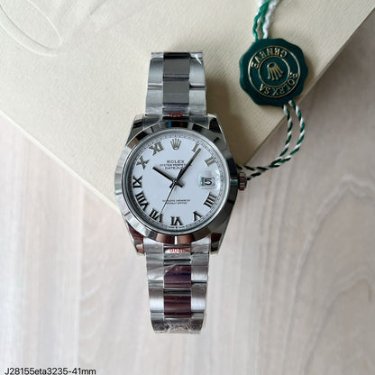 ROLEX DATEJUST  BRANCO ETA 3235 SUPER CLONE