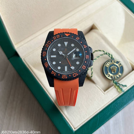 ROLEX GMT BLAKEN LARANJA ETA 2836 SUPER CLONE