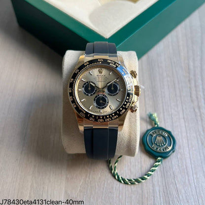 ROLEX DAYTONA 126518LN ETA 4131 CLEAN GOLD OYSTER FLEX SUPER CLONE