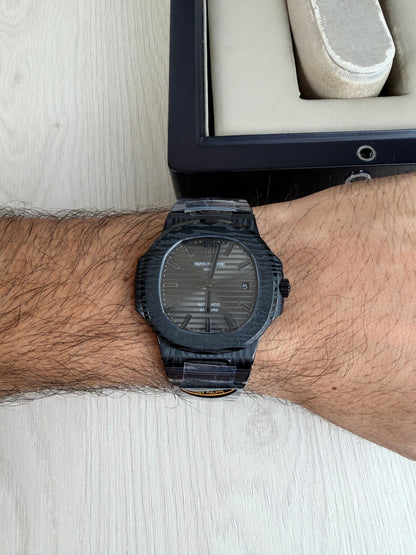 PATEK PHILIPPE NAUTILUS PRETO CINZA 40MM