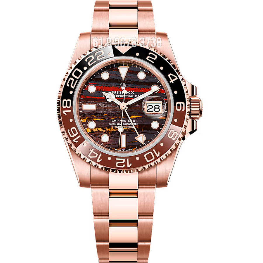 ROLEX GMT MASTER II TIGER IRON 40MM 126715CHNR SUPER CLONE