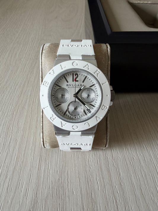 BVLGARI TITANIUM  BRANCO 43MM