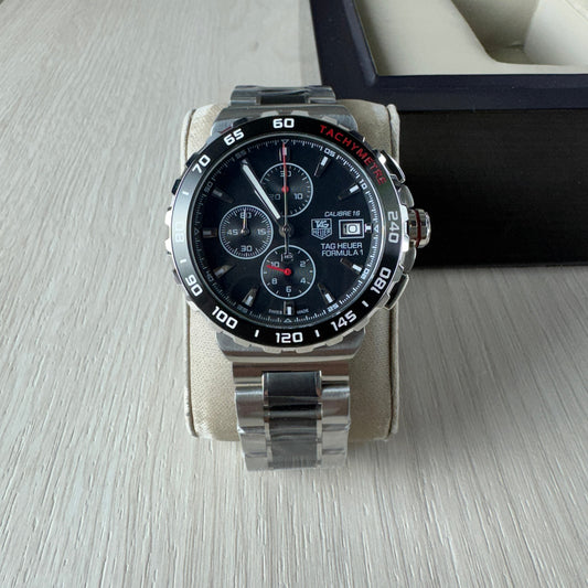 TAG HEUER F1 FORMULA 1 CALIBRE 16 PRATA 44MM