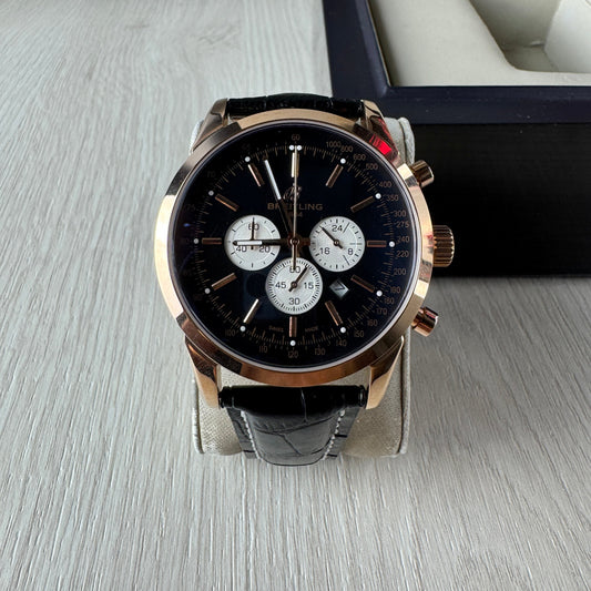 BREITLING TRANSOCEAN ROSE COURO 44MM