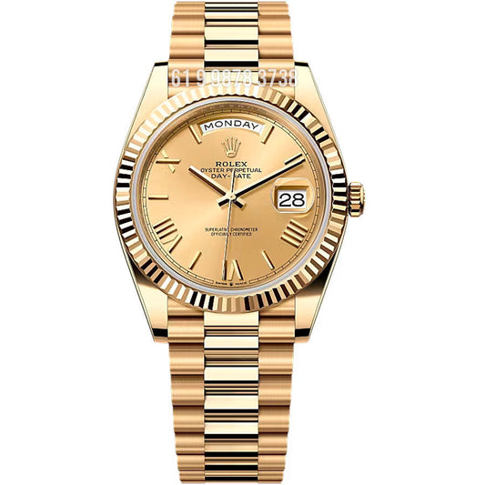 ROLEX DAY DATE GOLD ETA SUPER CLONE