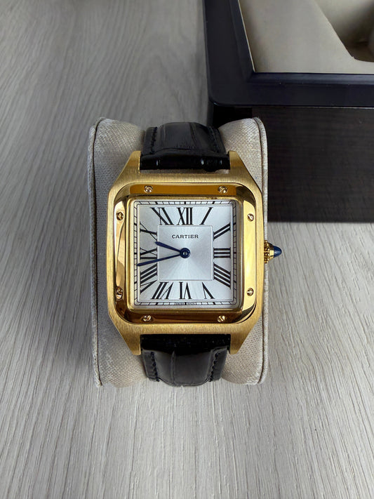CARTIER SANTOS DUMONT DOURADO LARGE 31MM X 44MM
