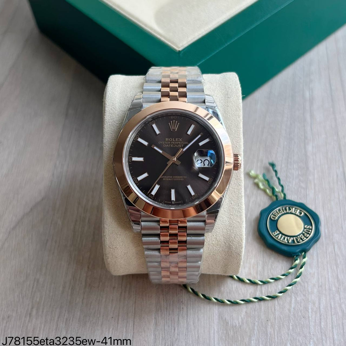 relogio rolex super clone prata e rose