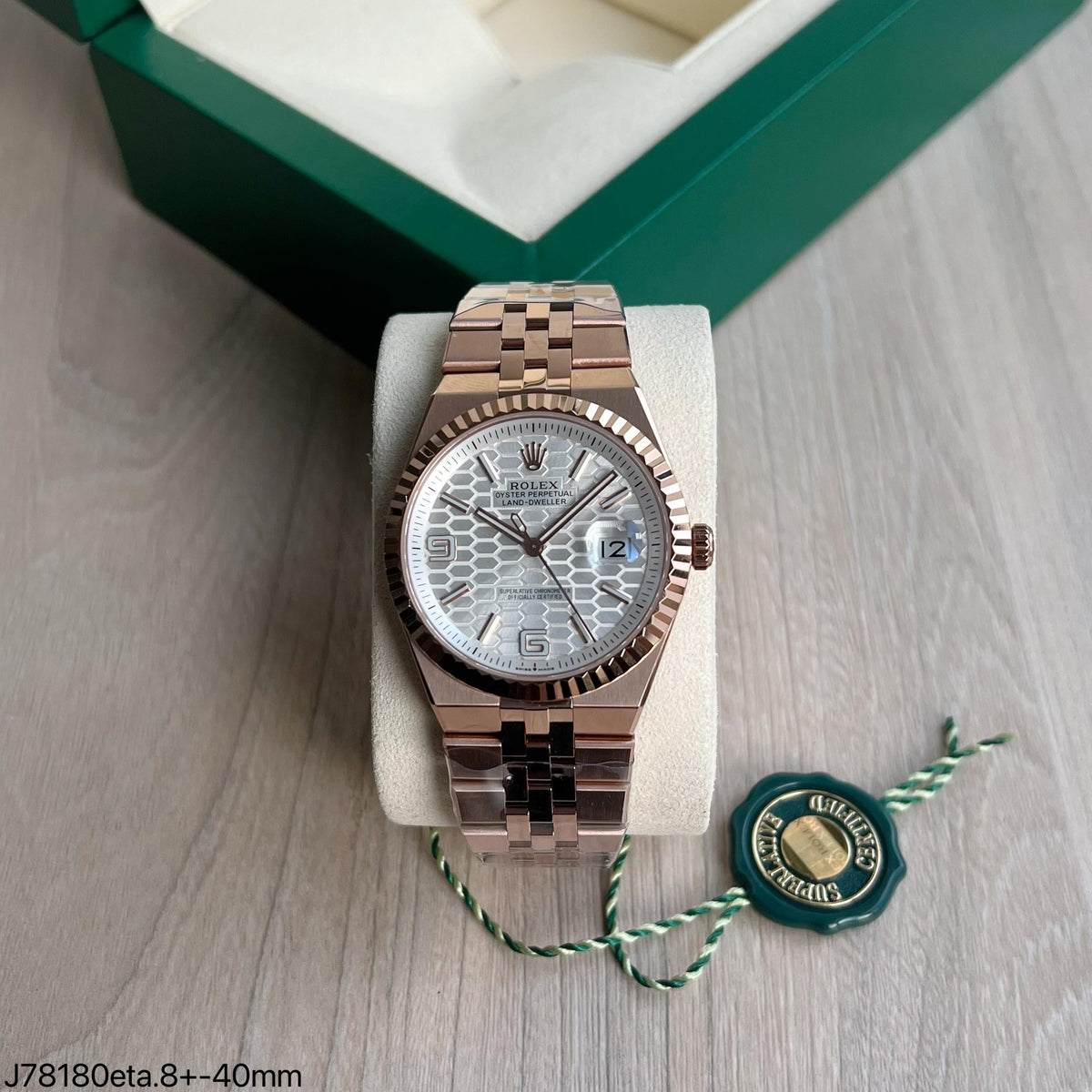 ROLEX LAND DWELLER ROSE ETA SUPER CLONE