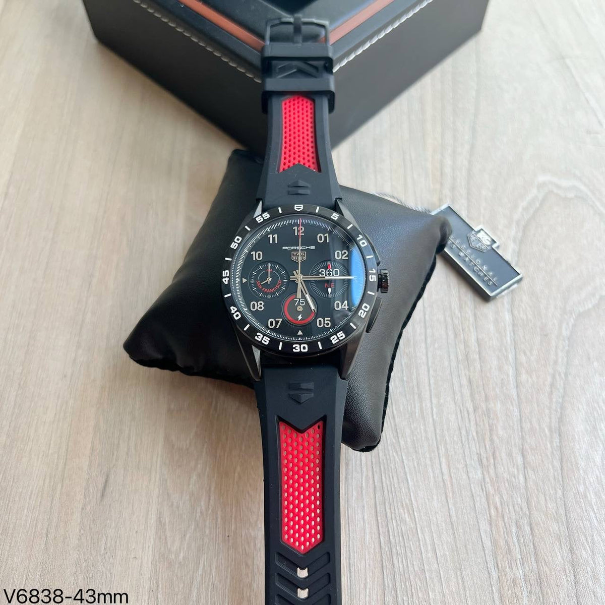 TAG HEUER CARRERA PRETO VERMELHO 41MM