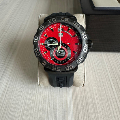 TAG HEUER F1 FORMULA 1 PRETO VERMELHO 44MM