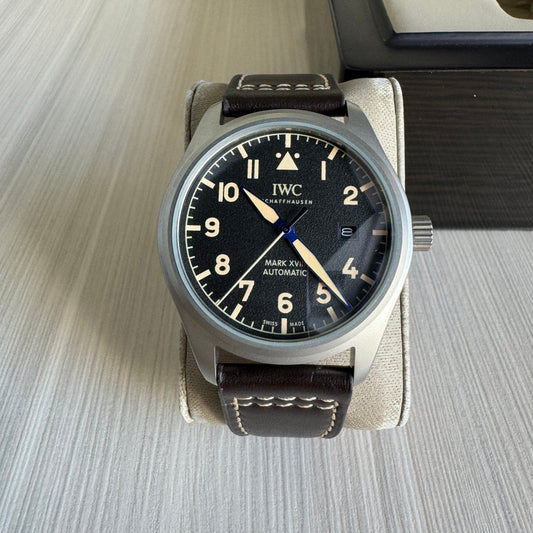 IWC MARK XVIII CINZA COURO AUTOMÁTICO 41MM