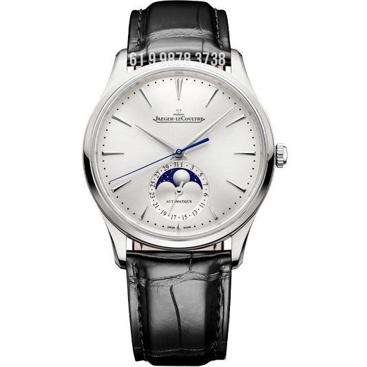 JAEGER-LECOULTRE MASTER ULTRA THIN MOON PRATA 39MM SUPER CLONE