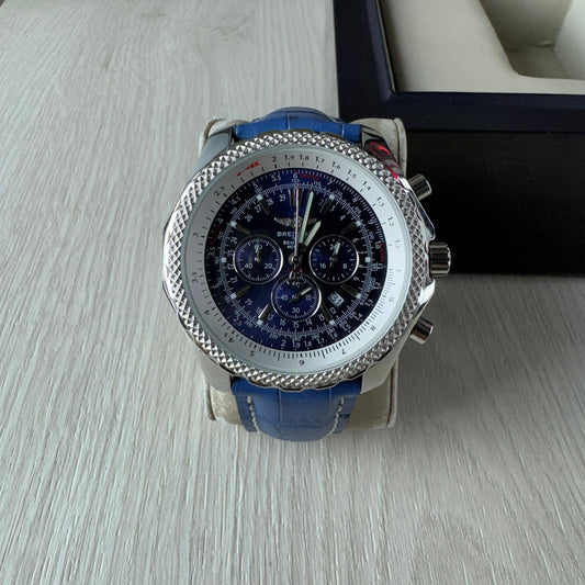 BREITLING BENTLEY PRATA AZUL 46MM