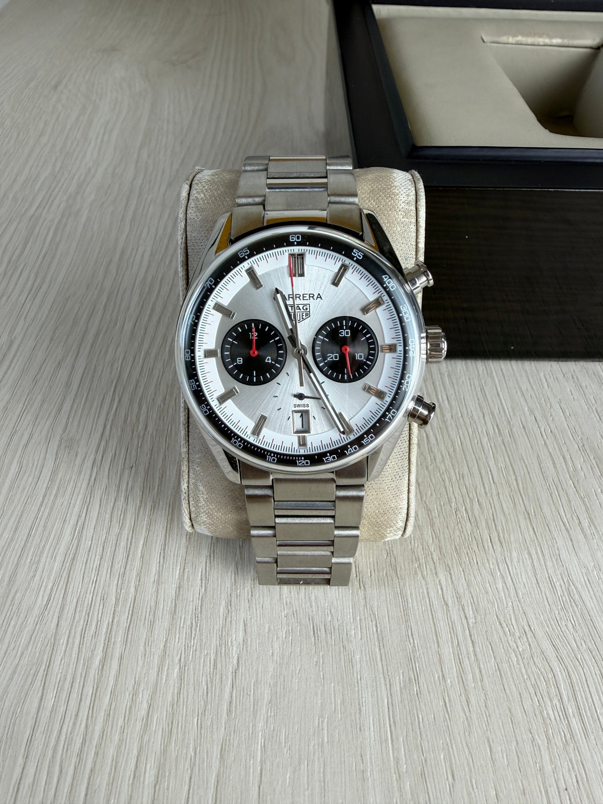 TAG HEUER CARRERA PRATA BRANCO 41MM