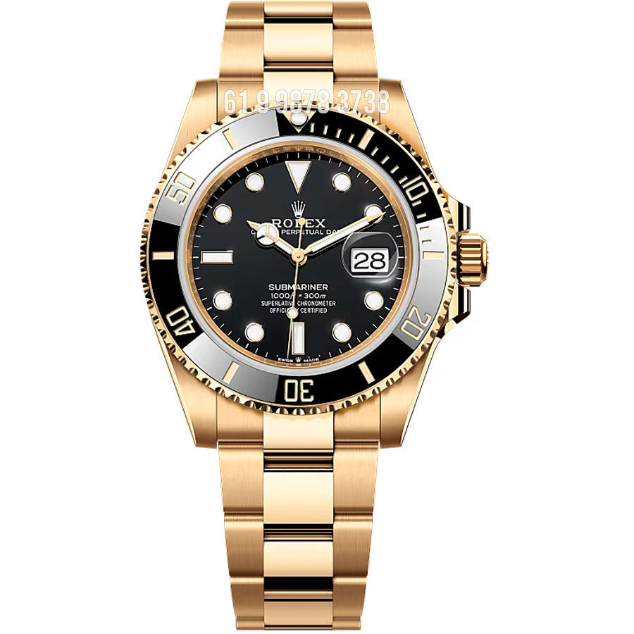 ROLEX SUBMARINER GOLD ETA 3135 JK28220 SUPER CLONE