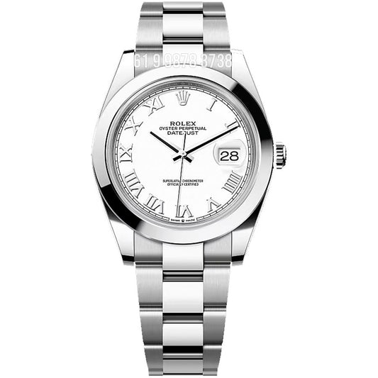 ROLEX DATEJUST  BRANCO ETA 3235 SUPER CLONE