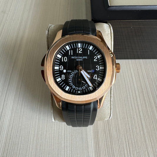PATEK PHILIPPE AQUANAUT ROSE PRETO 40MM