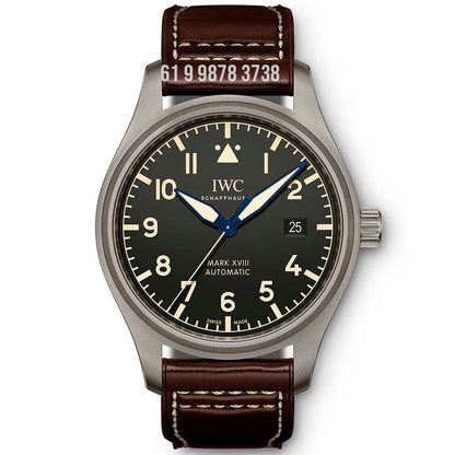 IWC MARK XVIII CINZA PRETO 41MM SUPER CLONE