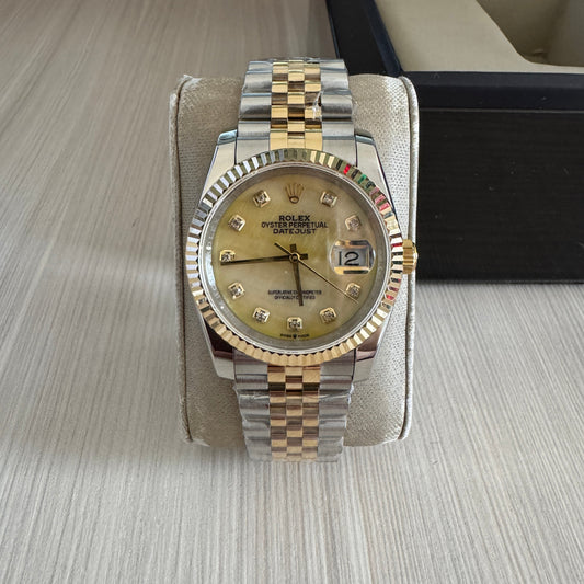 ROLEX DATEJUST MISTO DOURADO  FEMININO 36MM