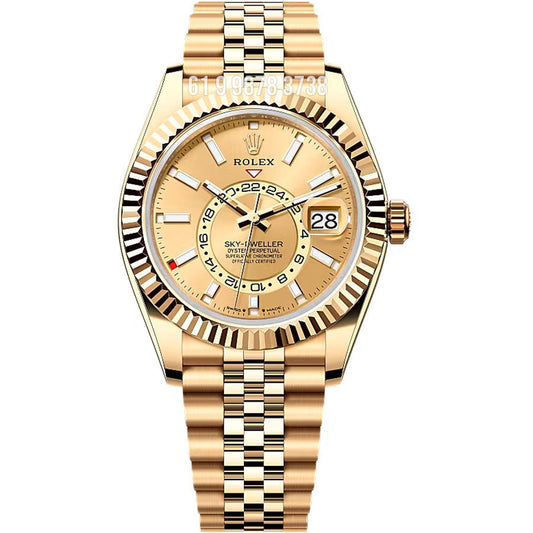 ROLEX SKY-DWELLER  GOLD ETA SUPER CLONE