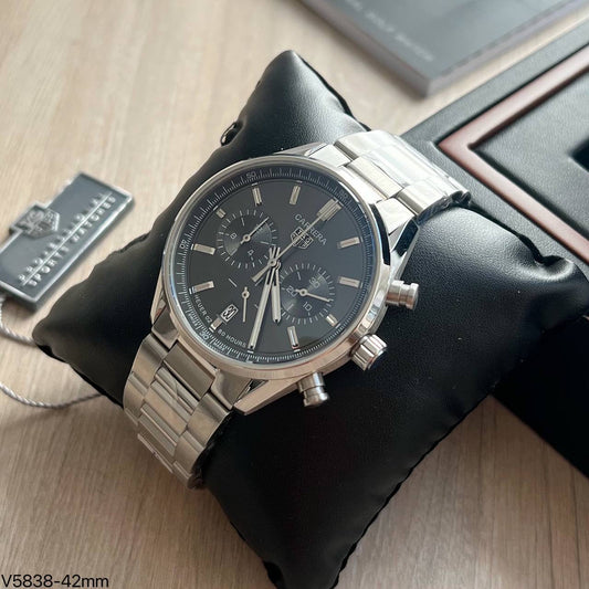 TAG HEUER CARRERA PRATA CINZA 41MM