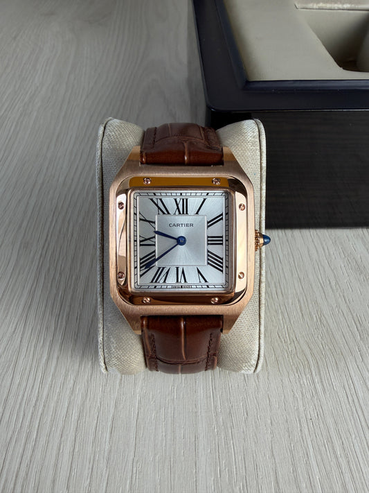 CARTIER SANTOS DUMONT ROSE LARGE 31MM X 44MM
